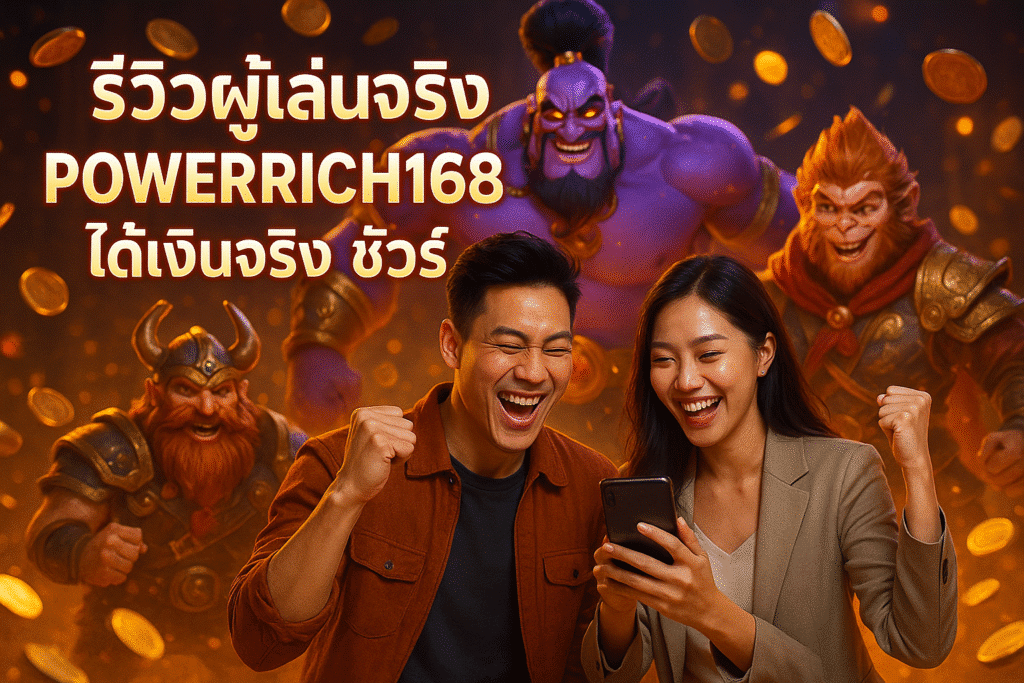 รีวิวผู้เล่นจริง POWERRICH168 ได้เงินจริง ชัวร์